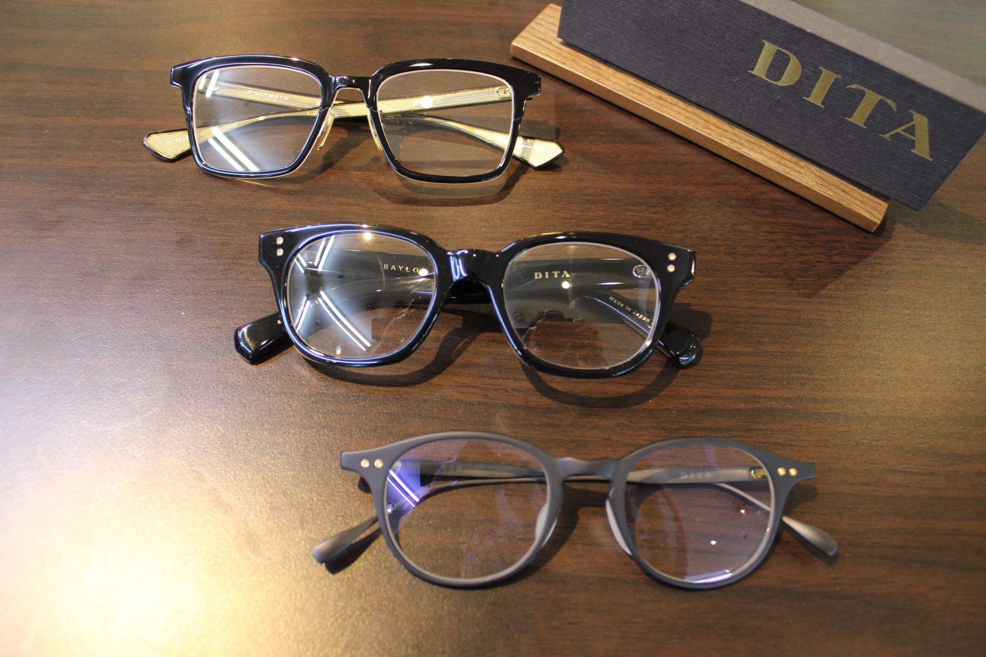 DITA BIRCH BLACK GOLD 伊達メガネ DITA ディータ メガネ LINDSTRUM-TWO DTX-183-A-03 52サイズ