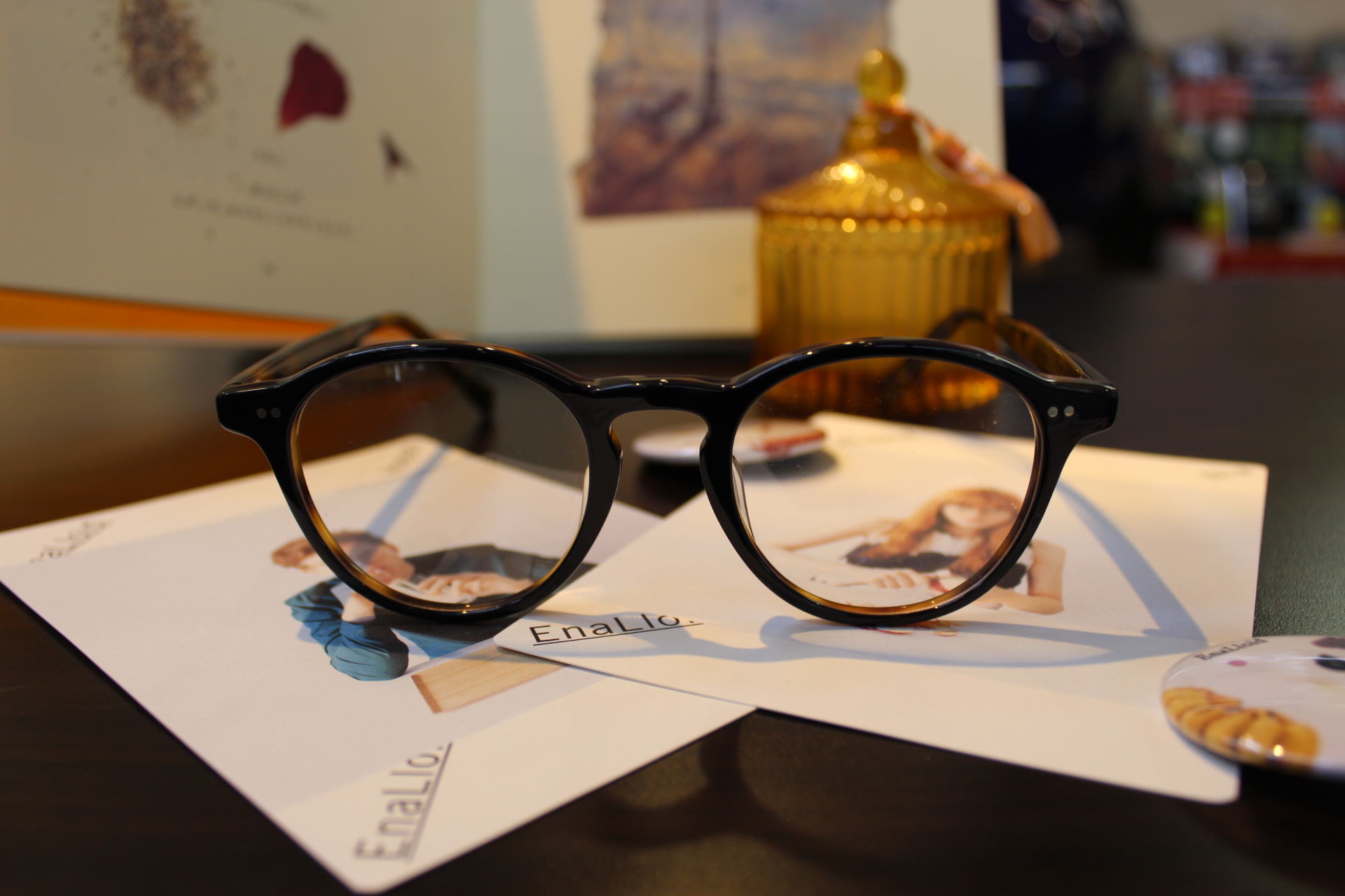 EnaLloid エナロイド Charlotte COL.122 ブラック 47mm | OAKLEY 